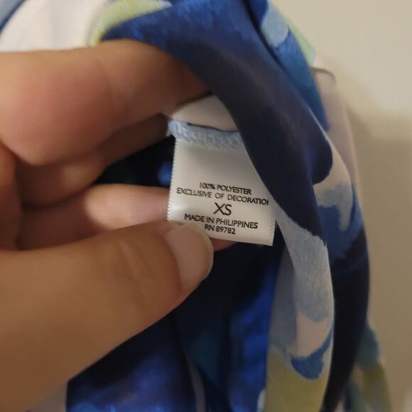 Natori‎ Oversize Beach Cover Up Womens XS Floral Beachy Sheer Lightweight - Picture 7 of 8